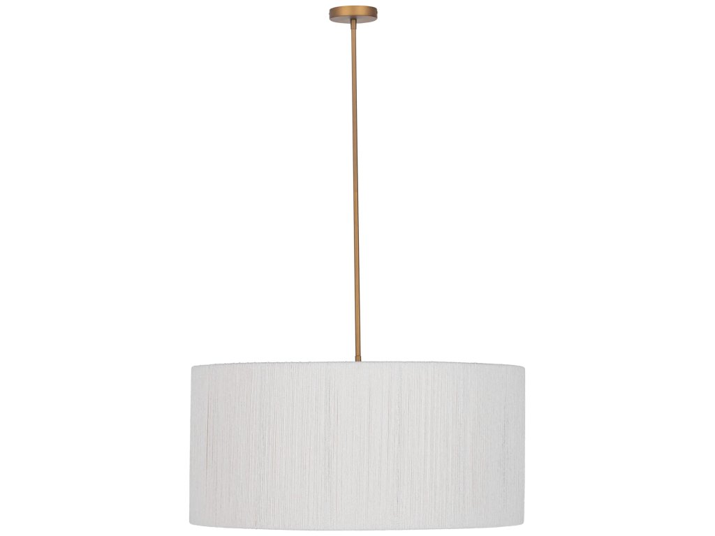 Allyn Rattan Round Pendant - main image