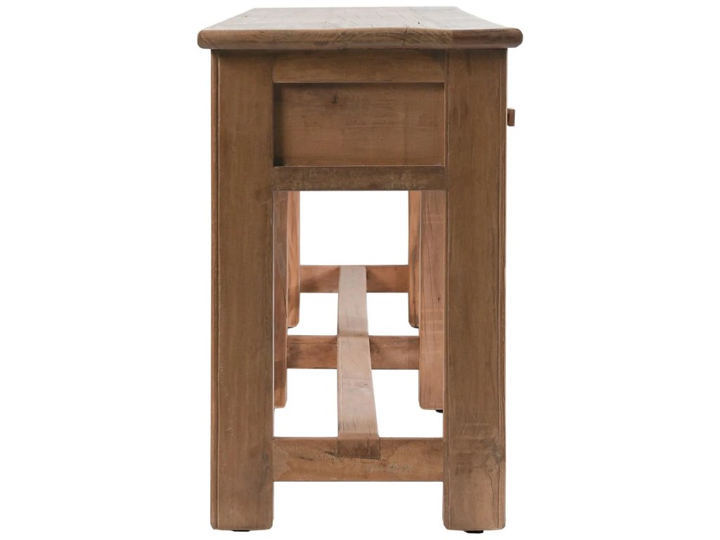 Ezra Reclaimed Wood 6Dwr Console Table - Natural - main image