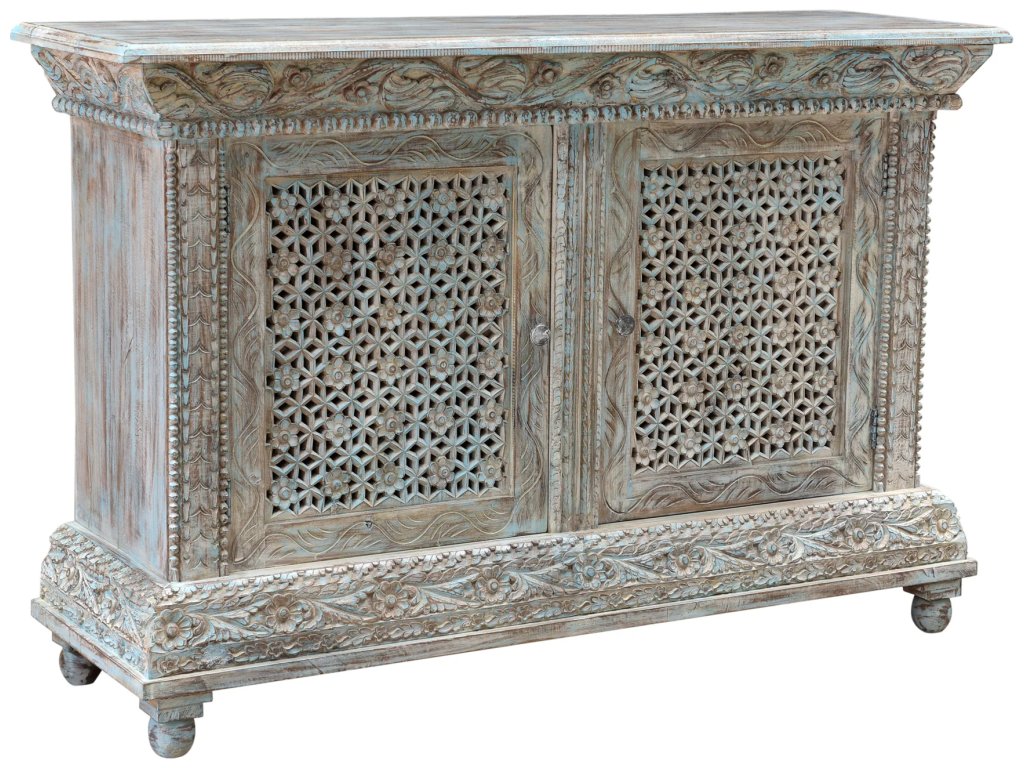 Beth 2Dr Cabinet - Seaside Blue - main image