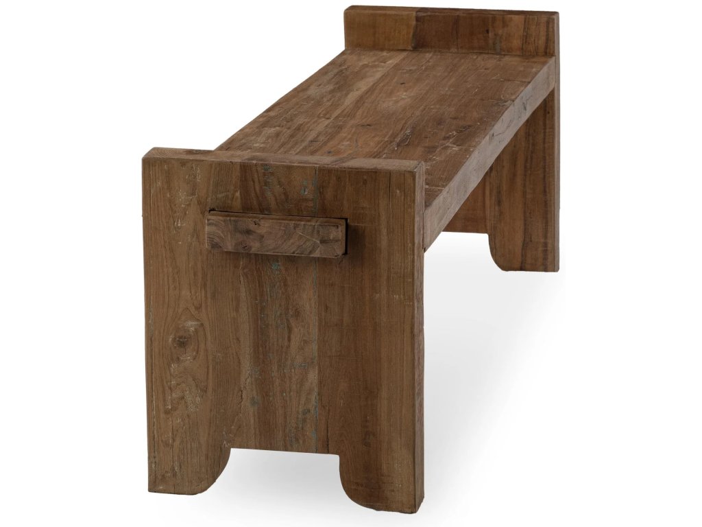 Marsa Reclaimed Wood Bench - Natural - main image