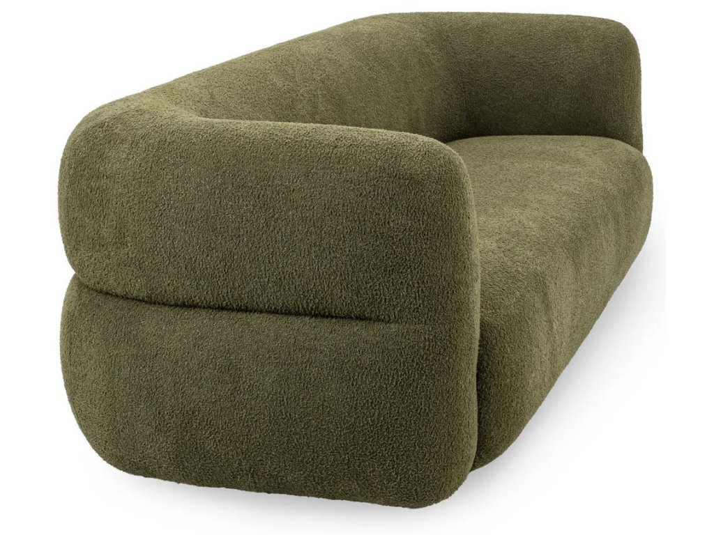 Faris Upholstered Sofa - Dark Olive - main image