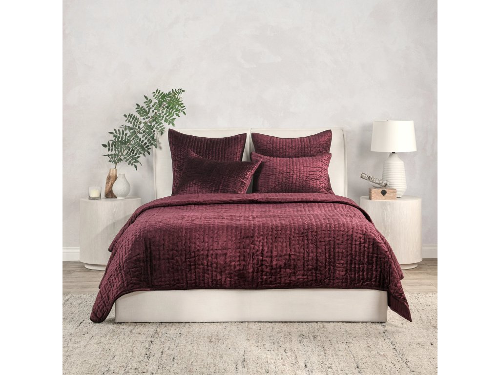 Bari Velvet Quilt Collection - Port - main image