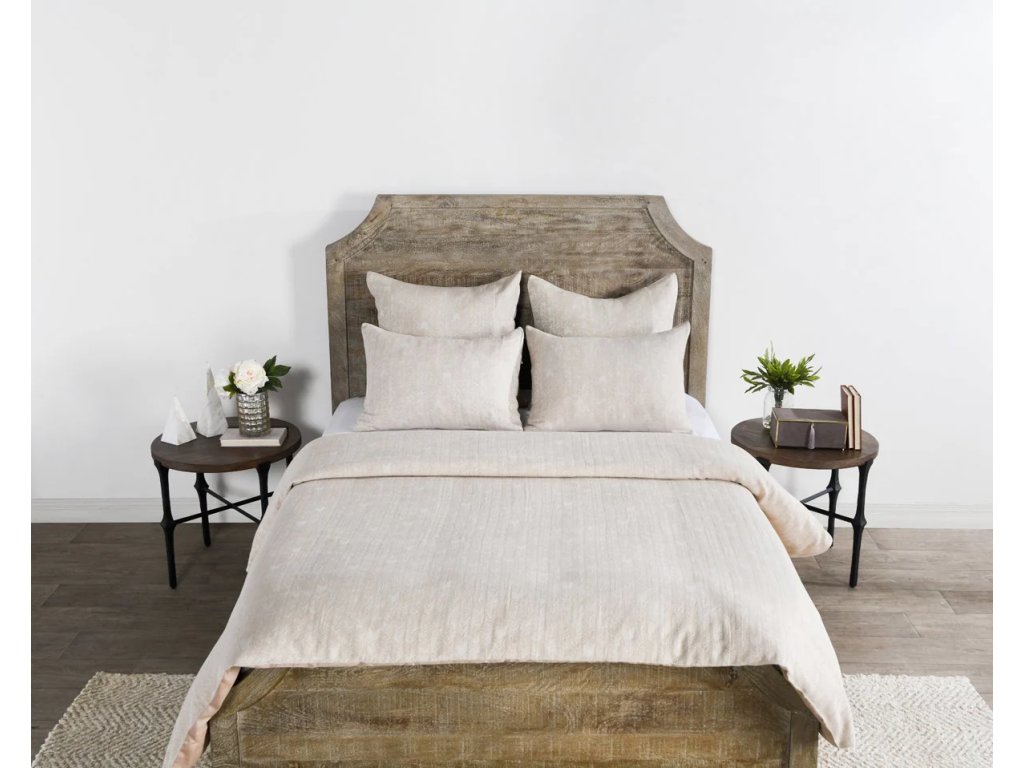 French Herringbone Duvet Collection - Natural - main image