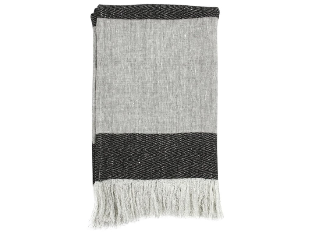 TC Talara Throw 50x70 - Natural/Charcoal - main image