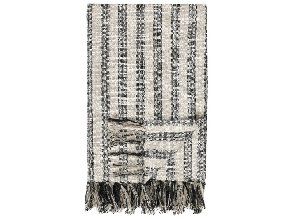 TC Linna Throw 50x70 - Natural/Black - main image