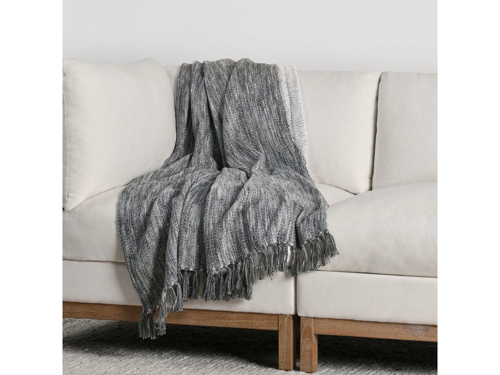 TC Sharma Throw 50x70 - Gray - main image