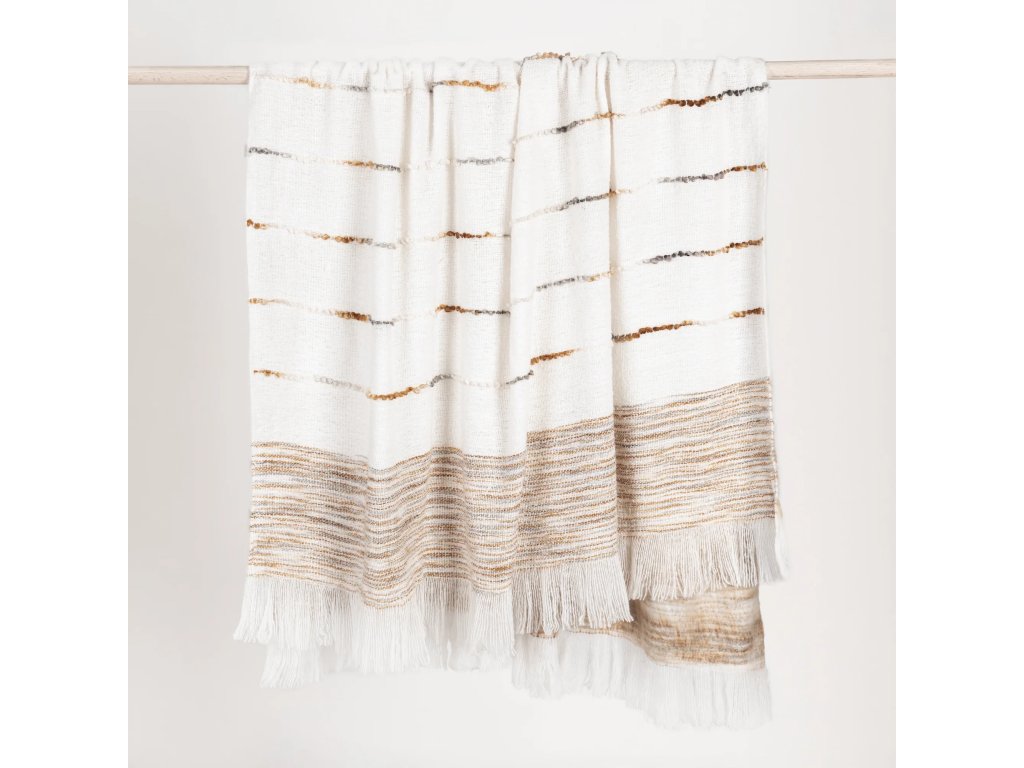 TC Albedo Throw 50x70 - Ivory/Rust - main image
