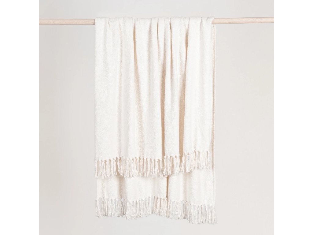TC Aria Boucle Throw 50x70 - Ivory - main image