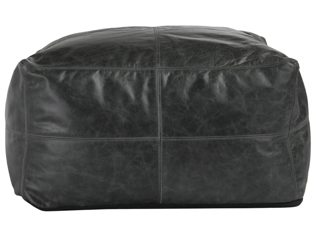 Leather Pouf - image 2