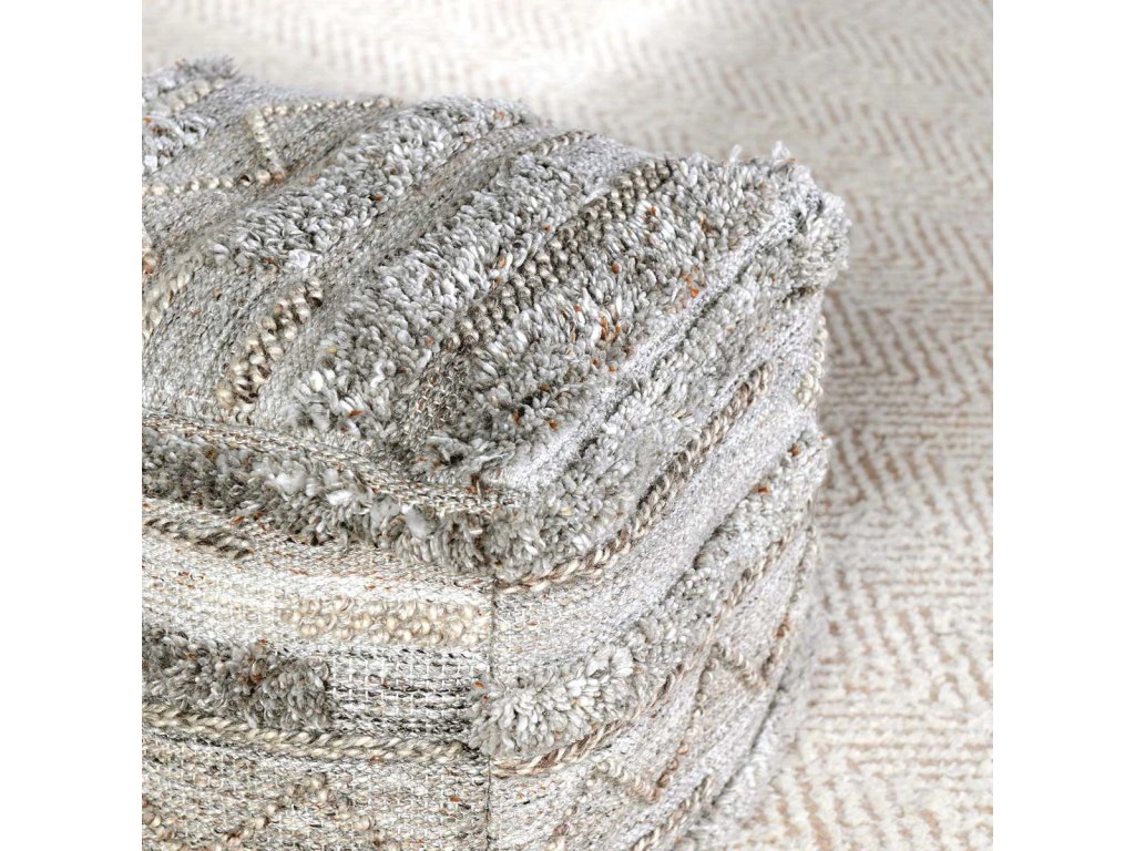 Performance Fallon Pouf - Gray Multi - image 5