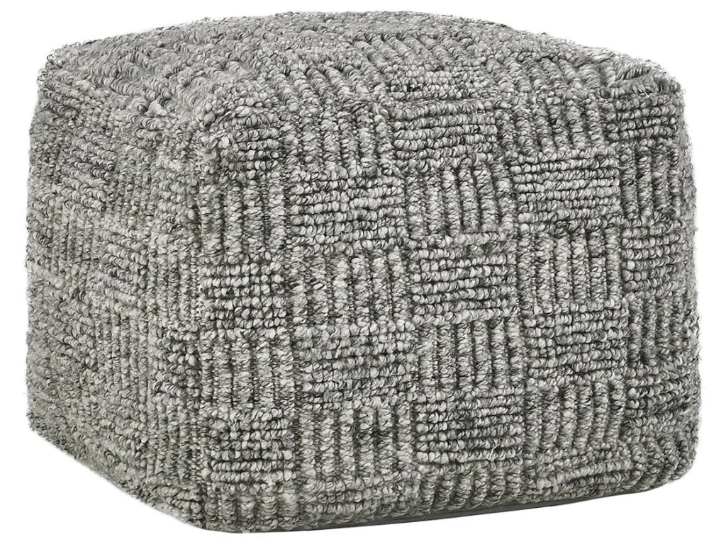 Performance Vico Pouf 18"x18"x14" - Gray - main image