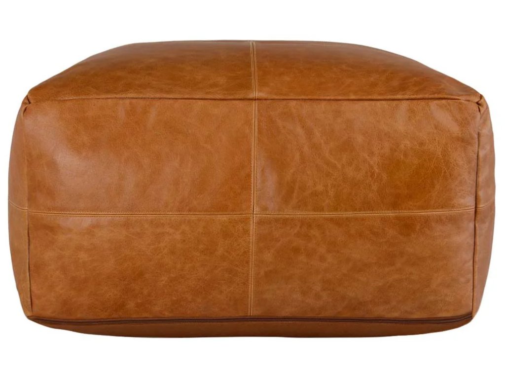 Leather Pouf - image 2