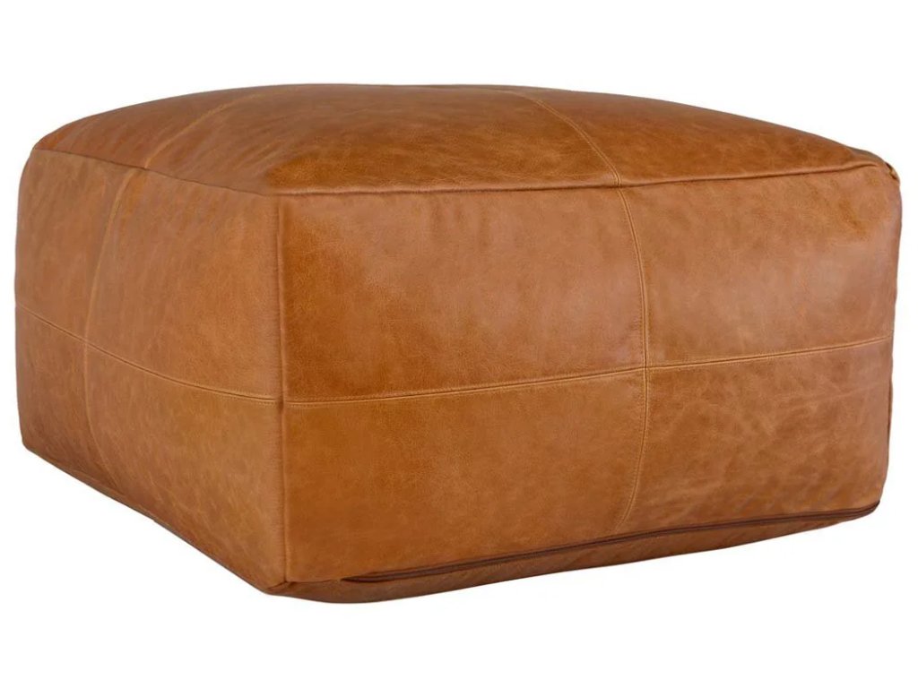 Leather Pouf - main image