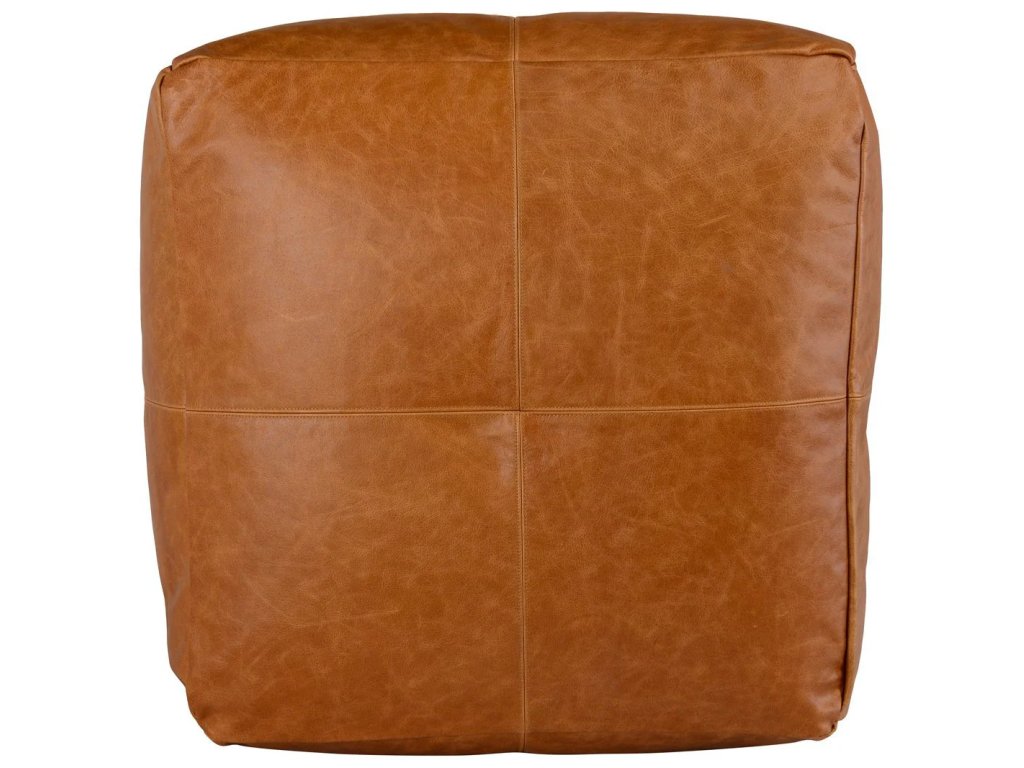 Leather Pouf - image 3