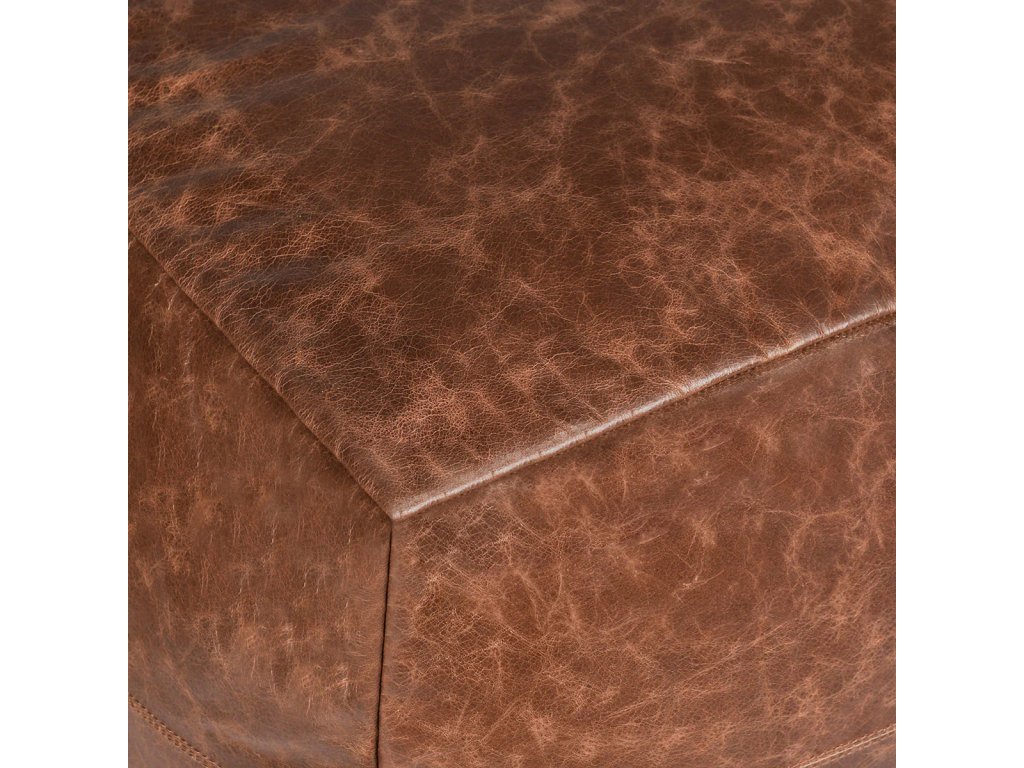 Leather Pouf - image 3