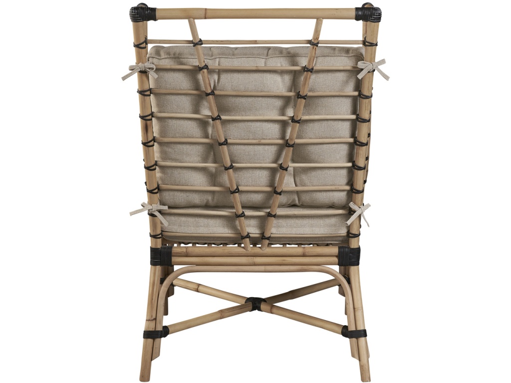 Golden Days Rattan Chair With Leather Bindings - image 1