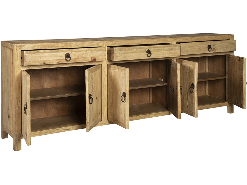 Large Old Elm Sideboard - image 1