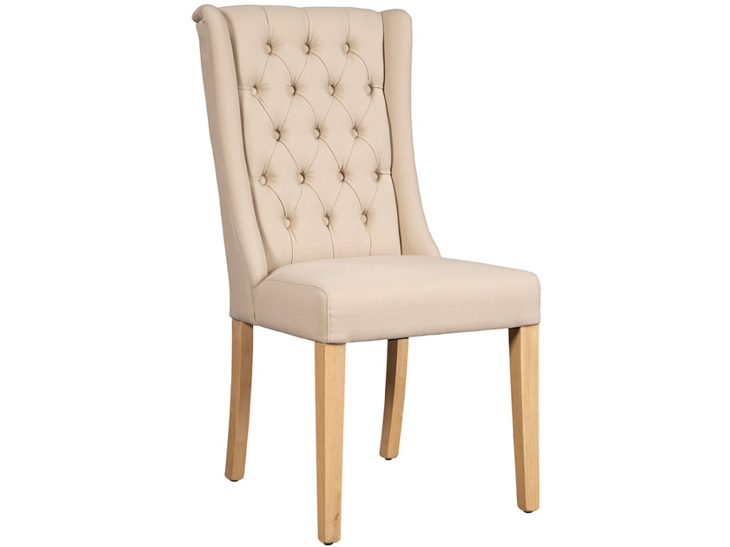 Tufted Linen Side Chair - main image