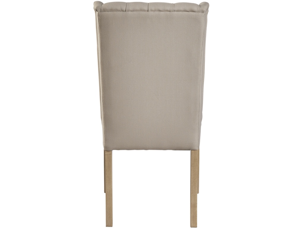 Tufted Linen Side Chair - image 1