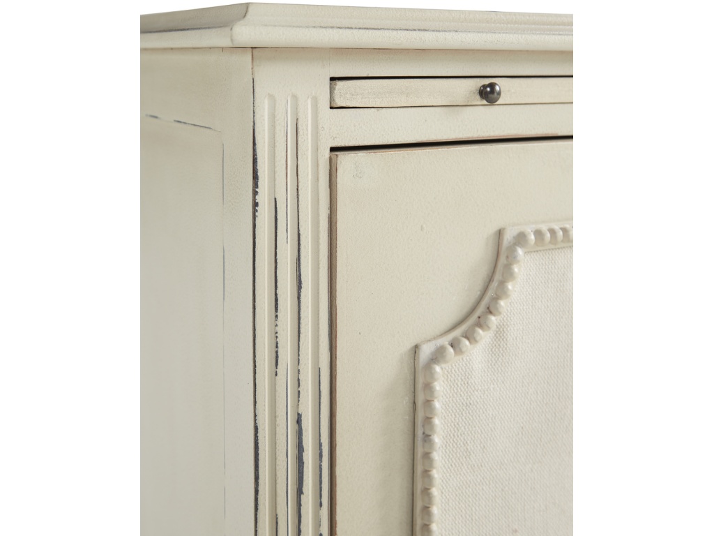 Linen & Beaded Front End Table - image 2