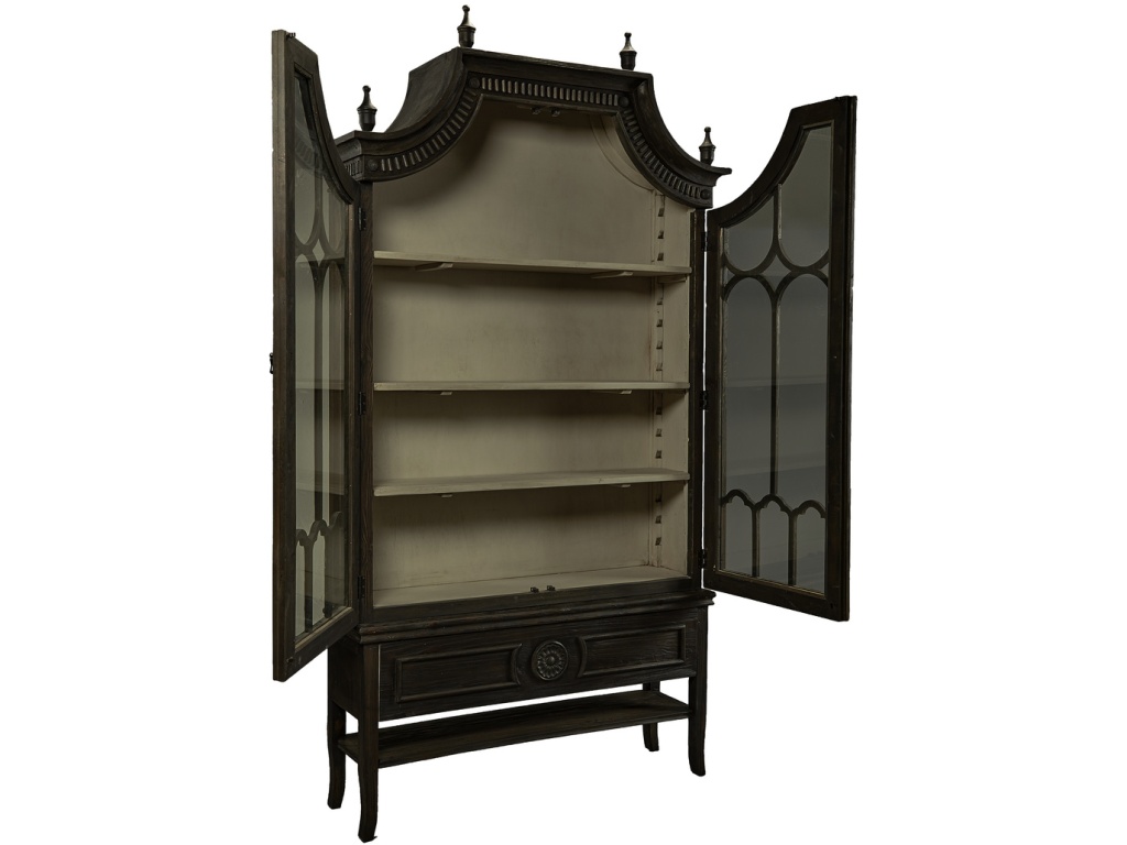 Reims Cathedral Black Arched Cabinet - image 1