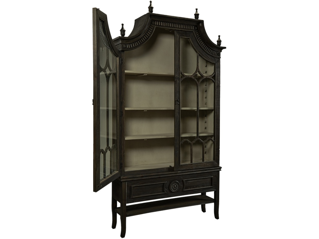 Reims Cathedral Black Arched Cabinet - image 2