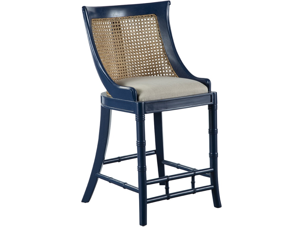 Blue Spoonback Counter Stool - main image