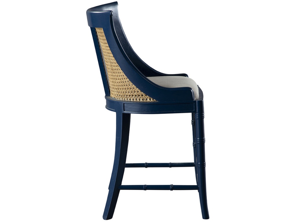 Blue Spoonback Counter Stool - image 1