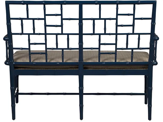 Blue Belleville Settee - Alternative View