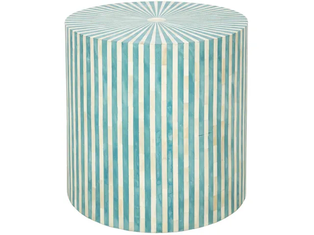 Teal Bailey Side Table