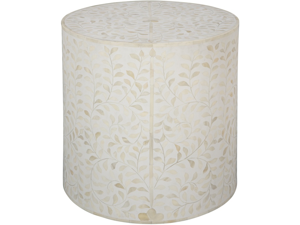 White Shell End Table - image 1
