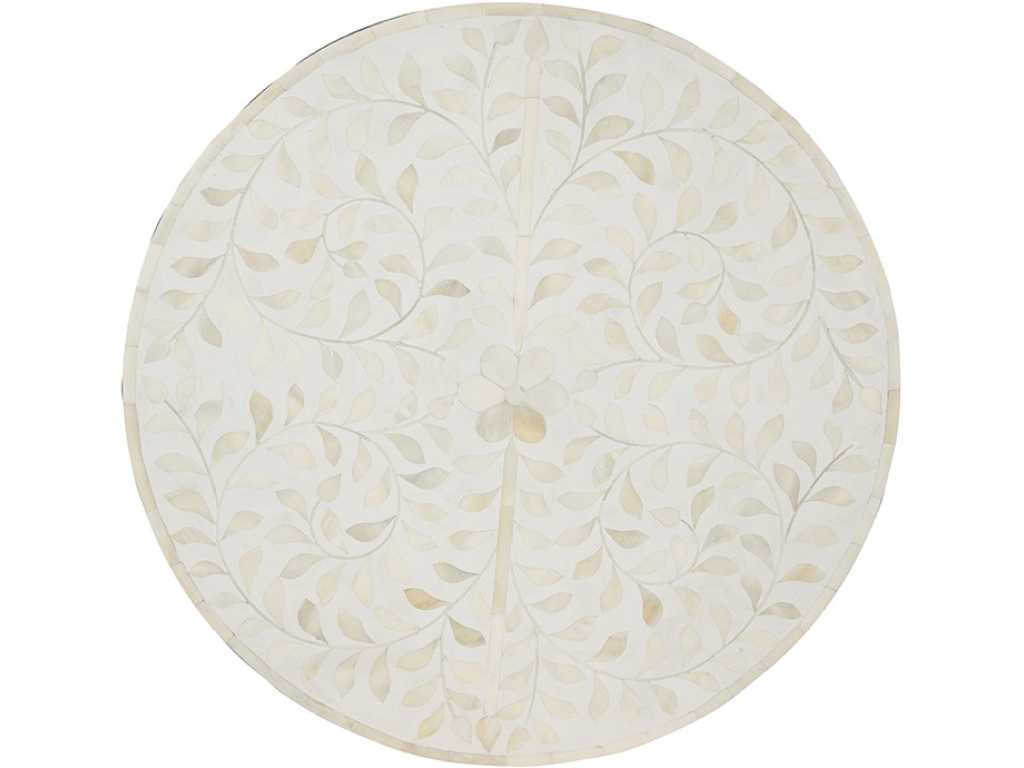 White Shell End Table - image 2