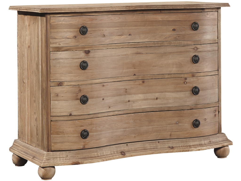 Pine Bowfront Chest - main image