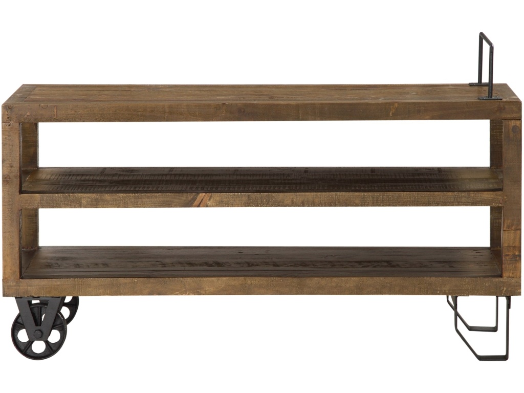 Coalburn Reclaimed Wood Media Console in Russett Brown - image 2