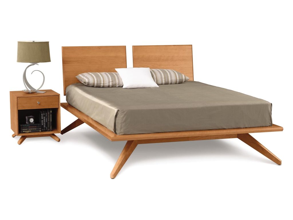 Copeland Furniture Astrid Bed with Split Headboard Platform Bed, alternate view 4