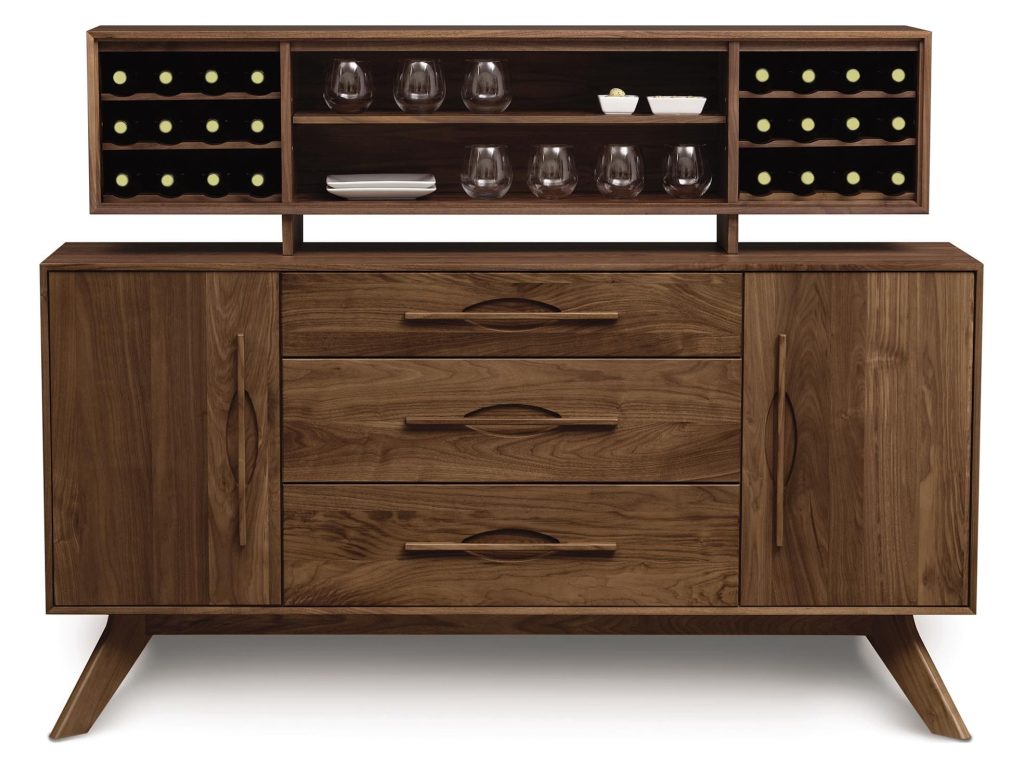 Copeland Furniture Audrey 1 Door on either side of 3 Drawers Buffet Buffet Cabinet, alternate view 3