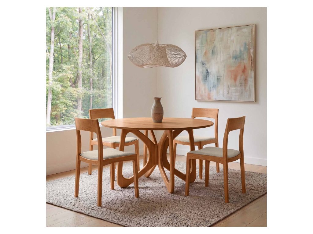 Copeland Furniture Butterfly Round Fixed Top Table, alternate view 4