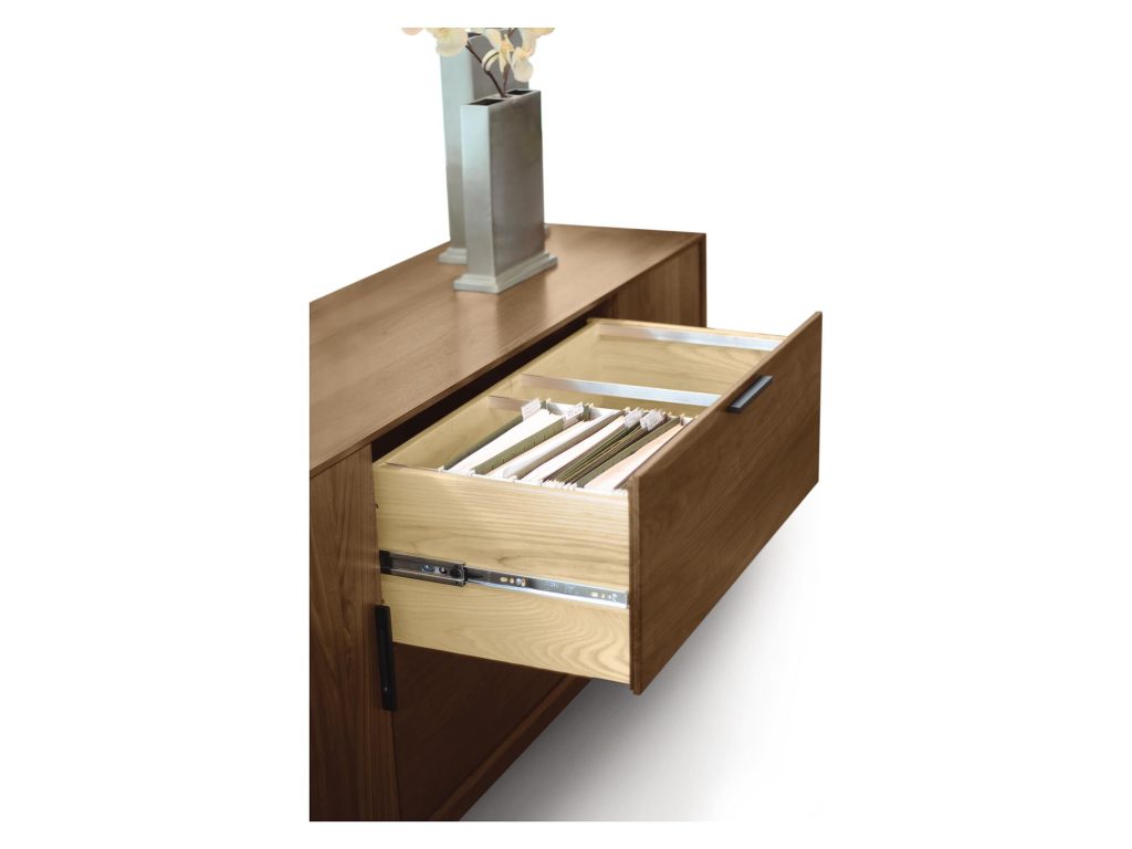 Copeland Furniture Linear Narrow File With Cubby File/Storage Cabinet, alternate view 4