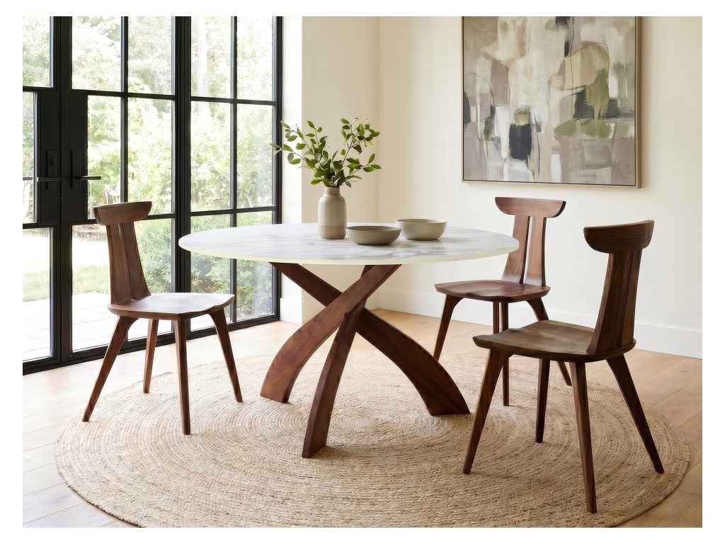 Copeland Furniture Entwine Round Sintered Stone Top Table, alternate view 6