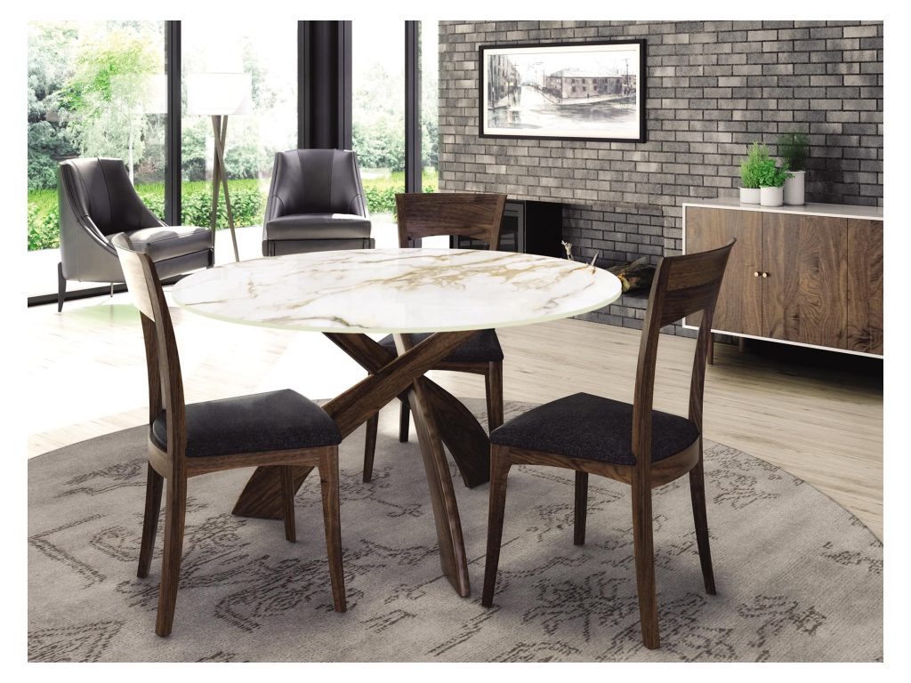 Copeland Furniture Entwine Round Sintered Stone Top Table, alternate view 8