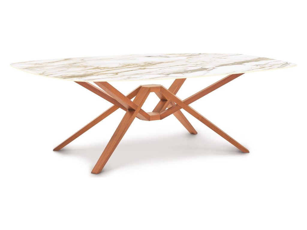 Copeland Furniture Exeter Boat Shape Sintered Stone Top Table, alternate view 3