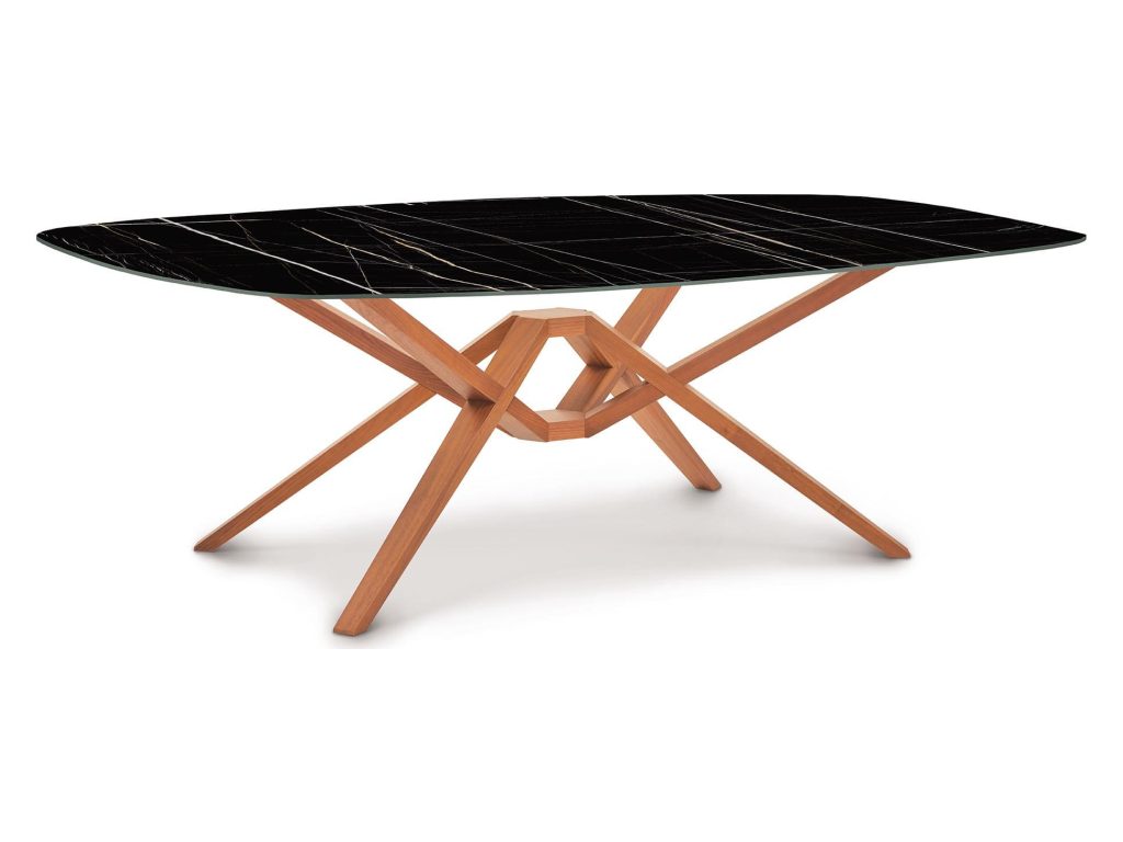 Copeland Furniture Exeter Boat Shape Sintered Stone Top Table, alternate view 2