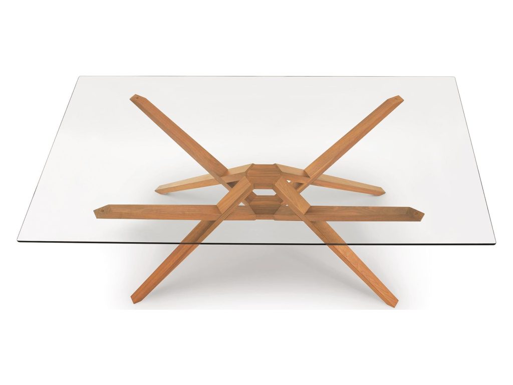 Copeland Furniture Exeter Rectangular Glass Top Table, alternate view 5