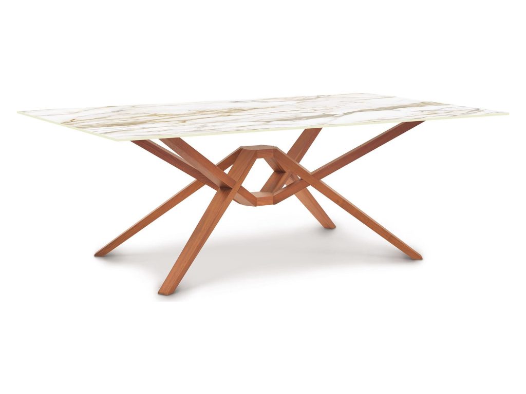 Copeland Furniture Exeter Rectangular Sintered Stone Top Table, alternate view 3