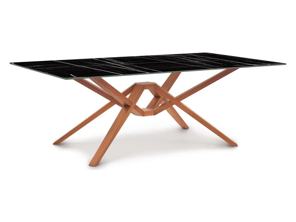 Copeland Furniture Exeter Rectangular Sintered Stone Top Table, alternate view 2