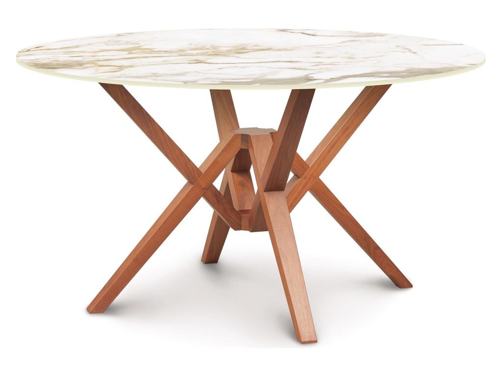 Copeland Furniture Exeter Round Sintered Stone Top Table, alternate view 3