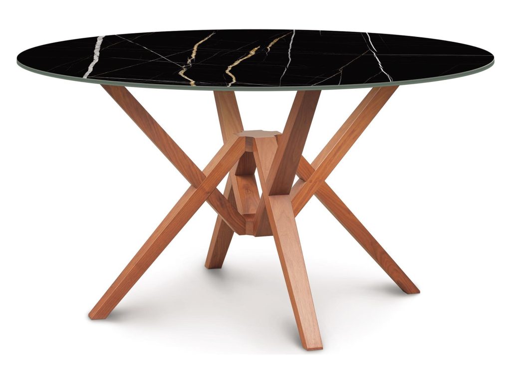 Copeland Furniture Exeter Round Sintered Stone Top Table, alternate view 2