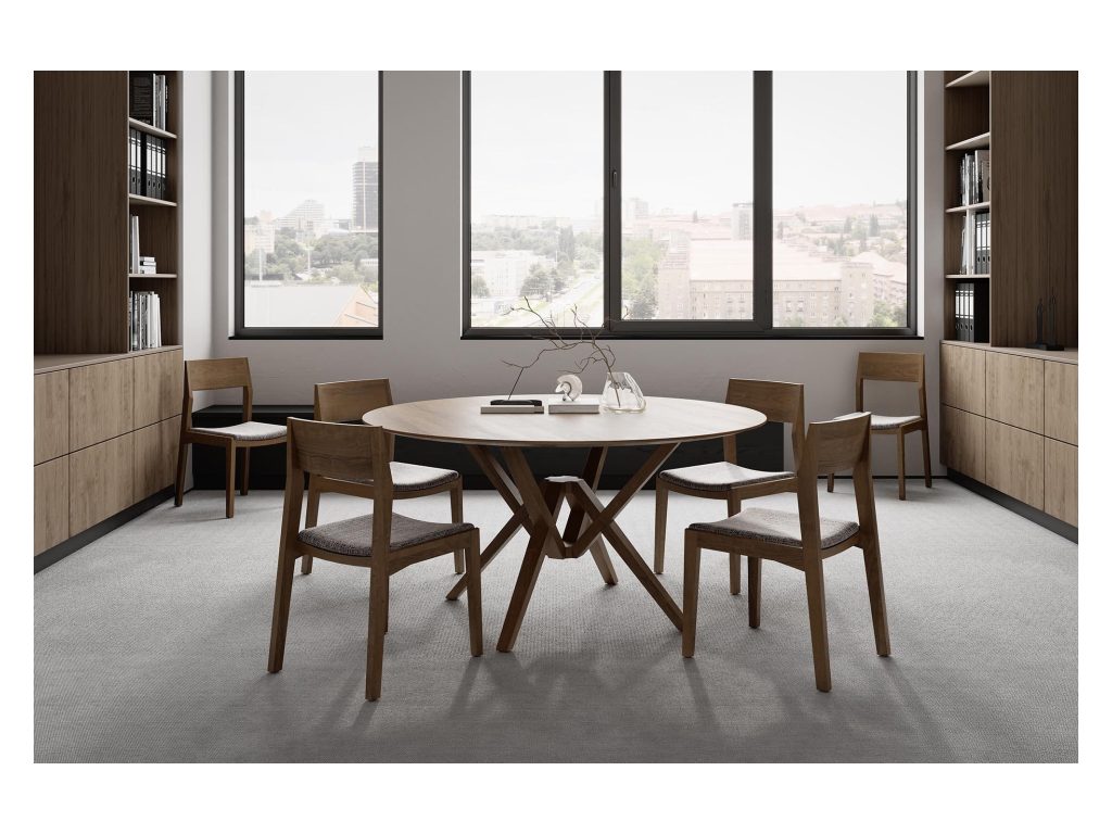 Copeland Furniture Exeter Round Fixed Top Table, alternate view 5