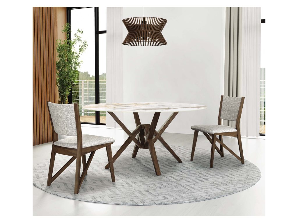 Copeland Furniture Exeter Round Sintered Stone Top Table, alternate view 6