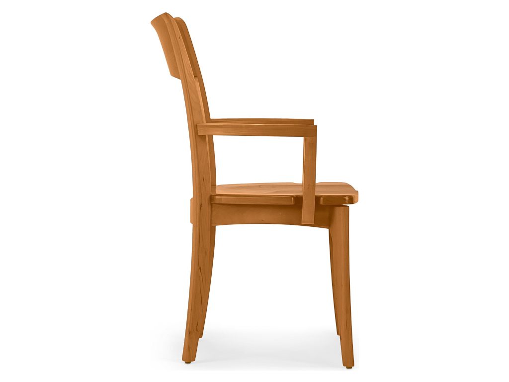 Copeland Furniture Ingrid Wood Seat Armchair Arm Chair, alternate view 3